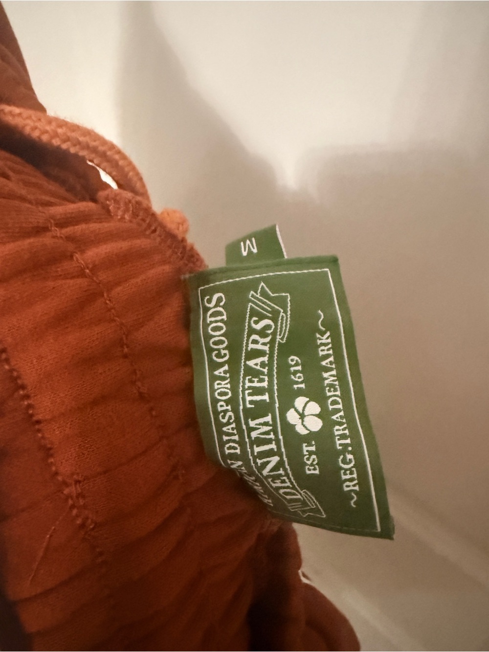 Rust, color, denim, tears, sweatshirts, size, medium - Picture 4 of 5